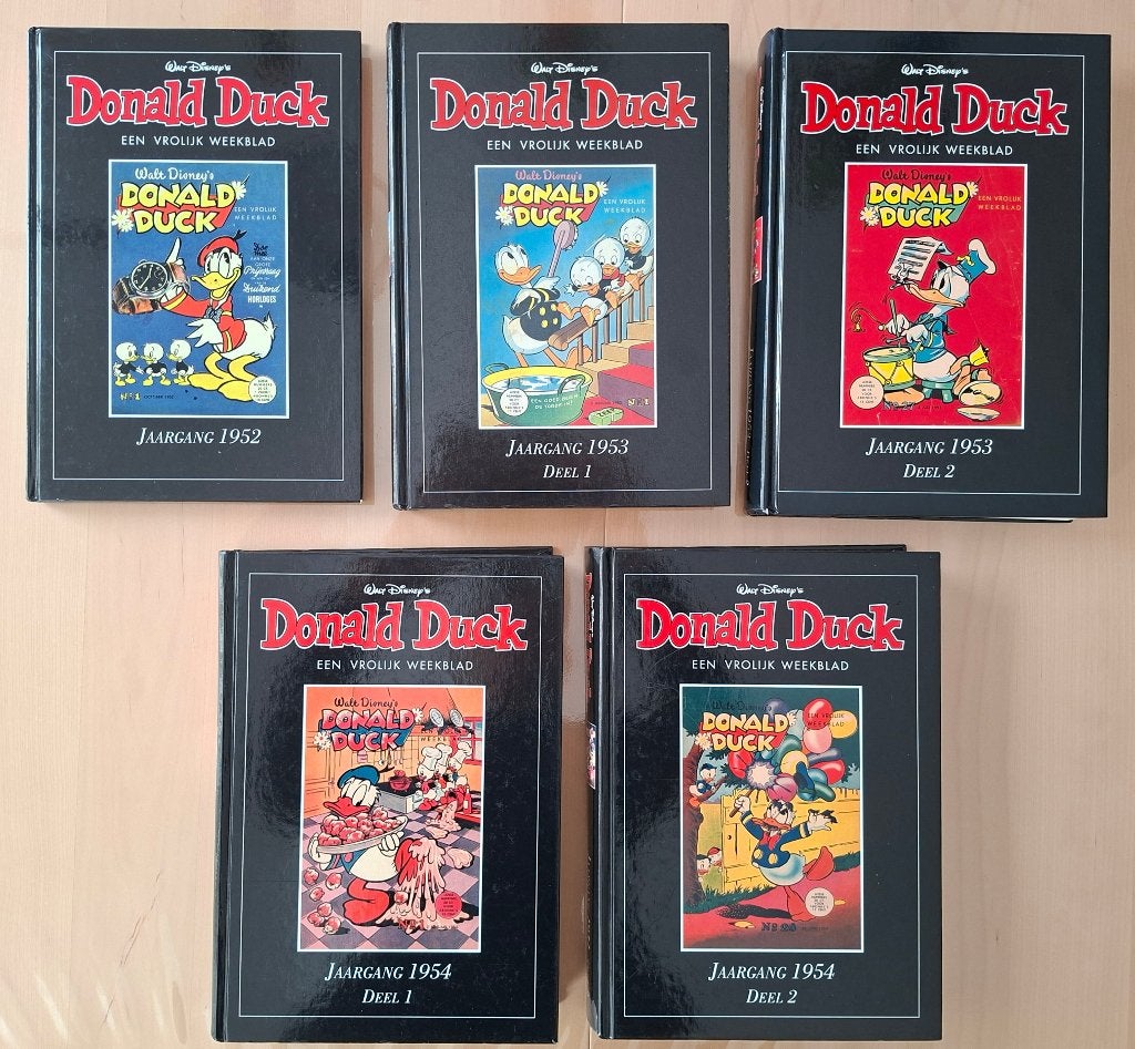 Donald Duck gebundelde jaargangen 1952, 1953, 1954, Boeken, Zo goed als nieuw, Meerdere stripboeken, Ophalen, Donald Duck / Disney