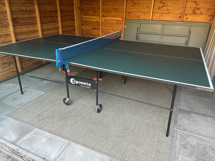 Sponeta Tafeltennistafel Inclusief Accessoires, Ophalen, Gebruikt, Tafel Indoor, Inklapbaar