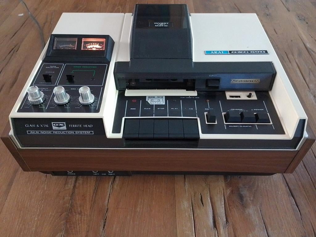 Akai GXC-60D InvertOMatic Cassettedeck - Vintage en Werkend, Audio, Tv en Foto, Cassettedecks, Ophalen, Akai, Auto-reverse