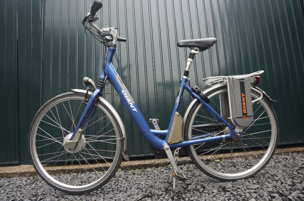 Giant Twist elektrische fiets - Blauw, Gebruikt, 51 tot 55 cm, 30 tot 50 km per accu, Giant