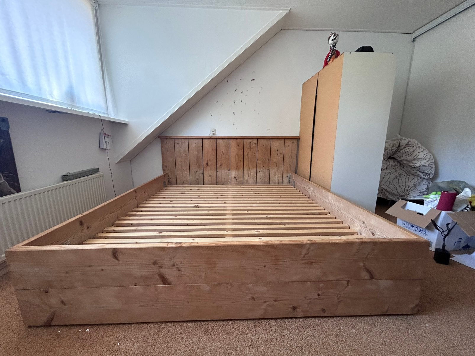 Tweepersoonsbed, Ophalen, Gebruikt, Tweepersoons, 180 cm