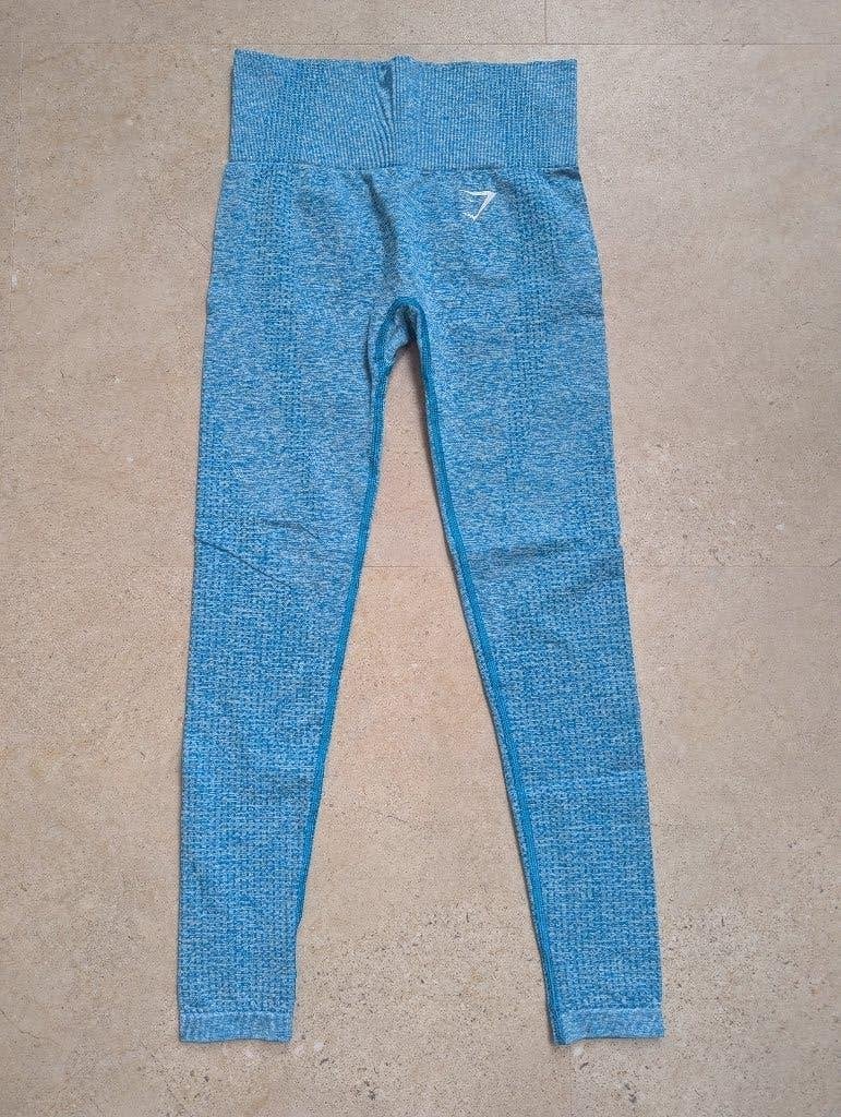 Gymshark Legging XS - Blauw, Fitness of Aerobics, Maat 34 (XS) of kleiner, Gedragen, Gymshark