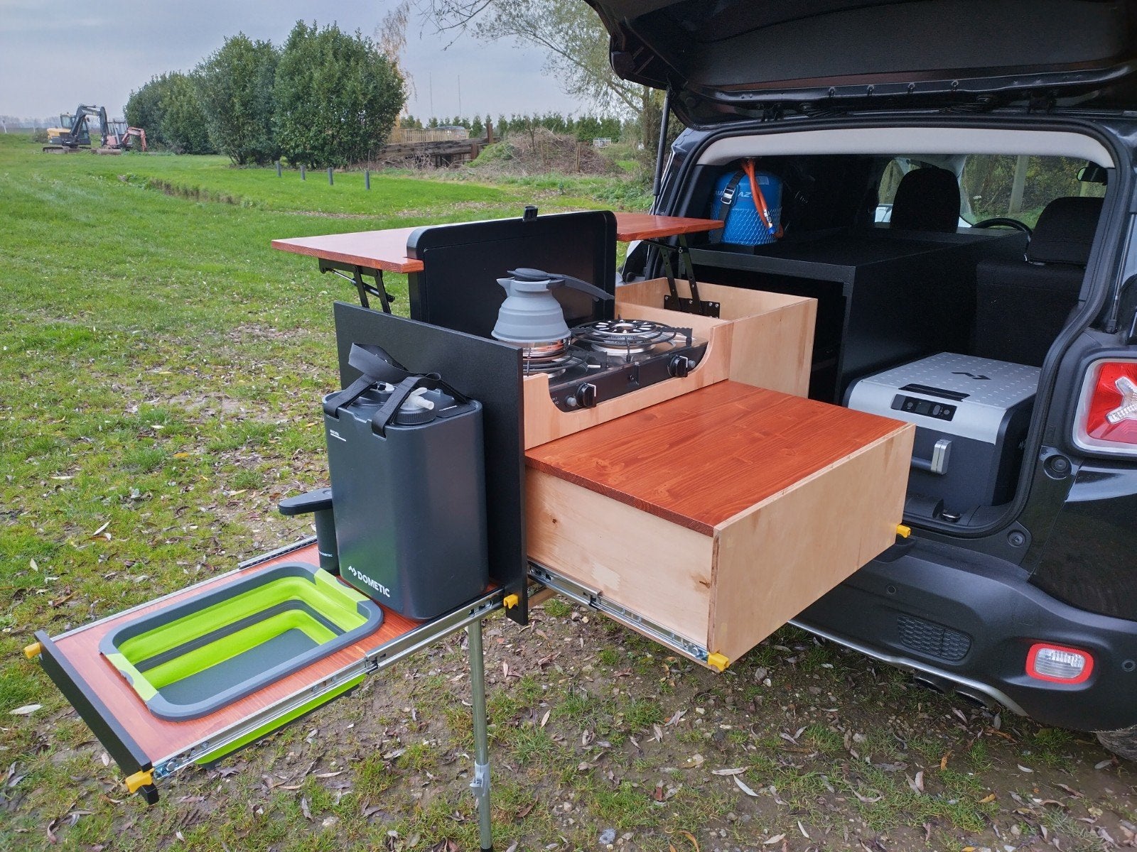 kampeer inbouw voor auto/bus, Caravans en Kamperen, Ophalen, Zo goed als nieuw