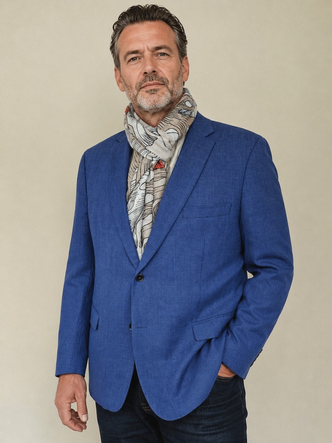 Nieuw Schouten & van Dijck buikmaat 28 Koningsblauw 100% Wol, Kleding | Heren, Kostuums en Colberts, Schouten & van Dijck, Verzenden