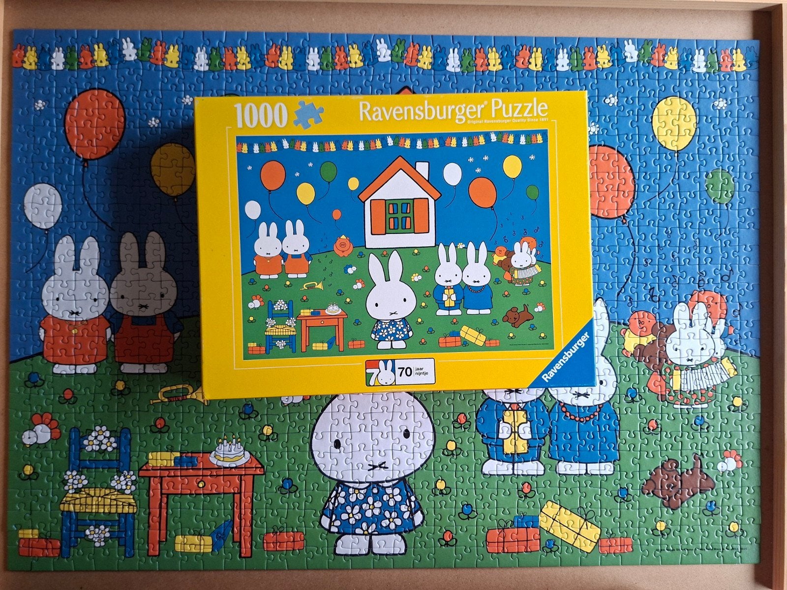 Ravensburger Nijntje Puzzel 1000 stukjes - Compleet, Ophalen of Verzenden