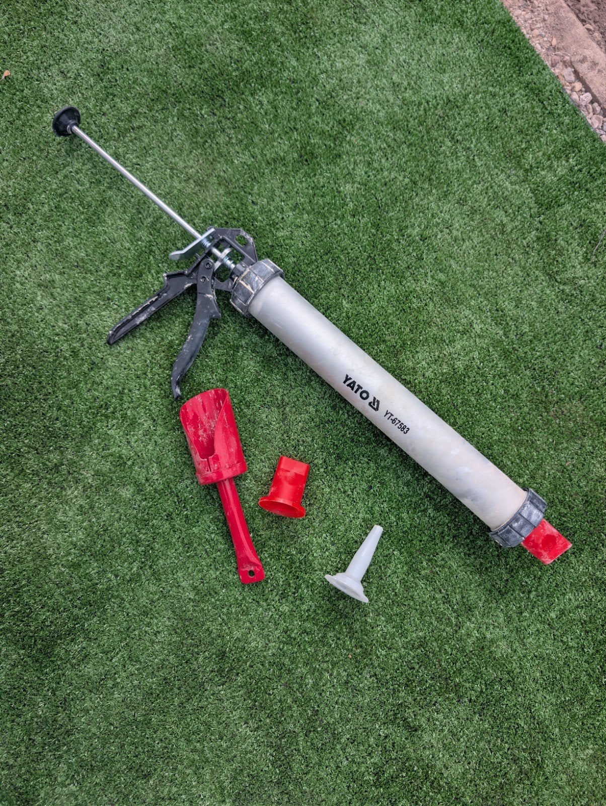 Voegspuit Yato YT-67503 - Kitspuit voor voegmortel, Ophalen of Verzenden, Gebruikt, Kitspuit, Overige merken