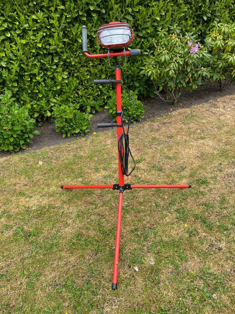 Robuuste Elro inklapbare bouwlamp met statief - Nieuw, Ophalen, Lamp met armatuur, 500 watt of meer, Nieuw