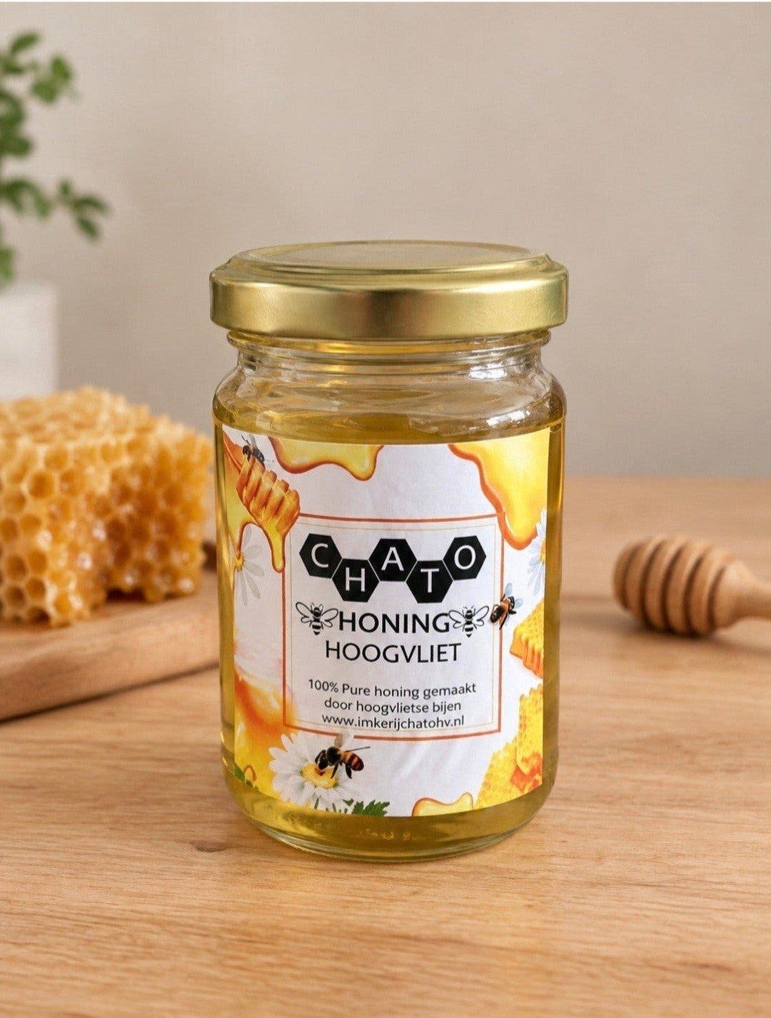 Heerlijke 100% pure honing uit hoogvliet, Ophalen of Verzenden, Nieuw, Overige typen