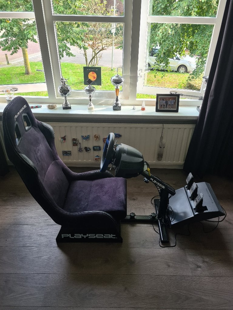 Playseat compleet met Thrustmaster stuur en pedalen, Ophalen, Racestoel, Force feedback, PlayStation