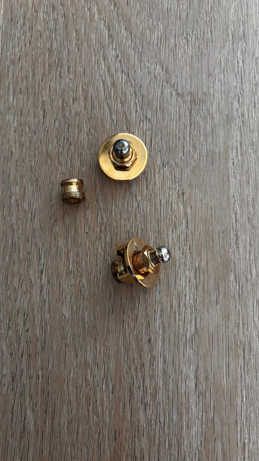 Gouden Strap Locks voor Gitaar/Basgitaar, Ophalen of Verzenden, Gebruikt, Elektrische gitaar