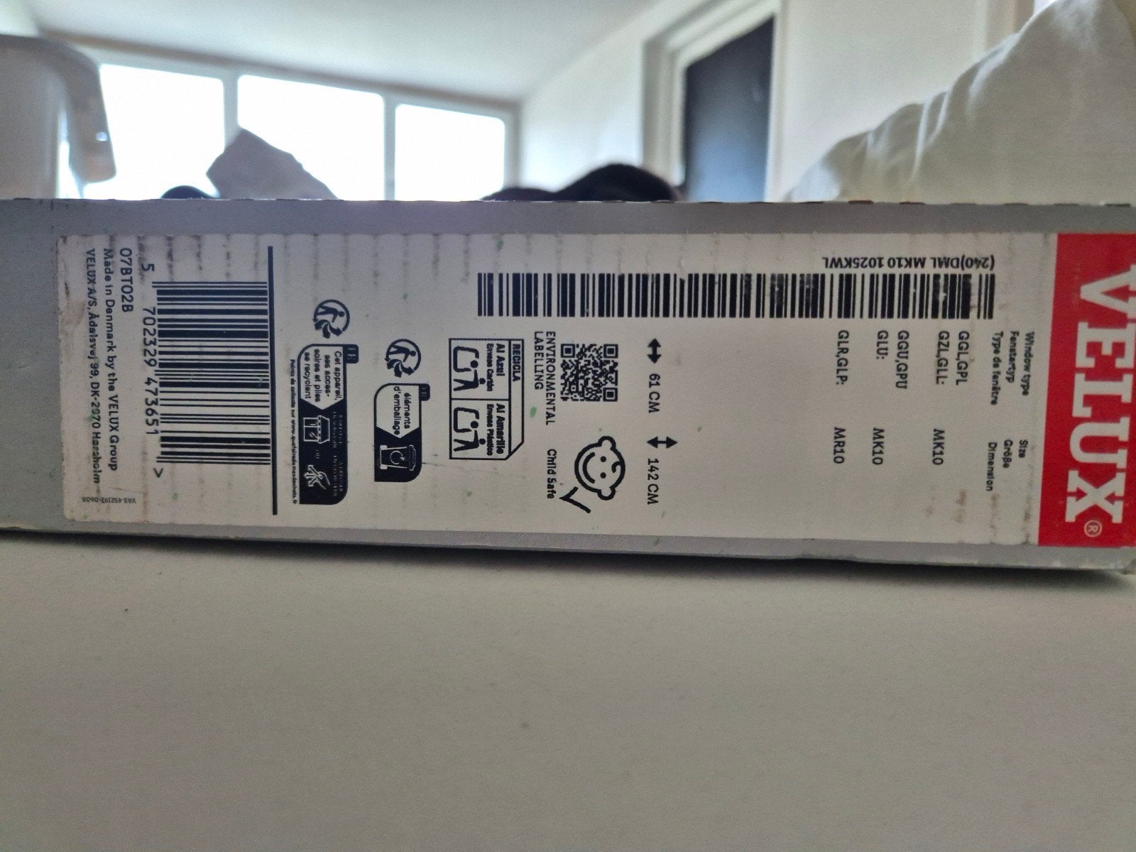 Elektrisch verduisterend gordijn Velux MK10 - Nieuw in doos, 80 tot 120 cm, 120 tot 160 cm, Nieuw, Ophalen of Verzenden