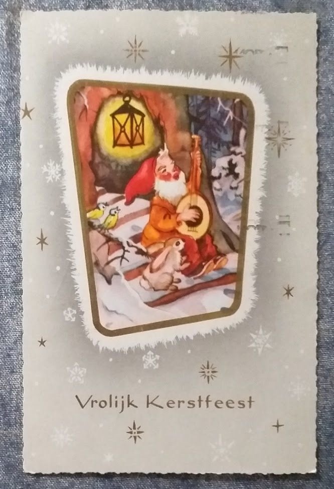 Ansichtkaart: muzikale kerstman 1963 [4971]  [VeAnFe], Ophalen of Verzenden, 1960 tot 1980, Feest(dag)