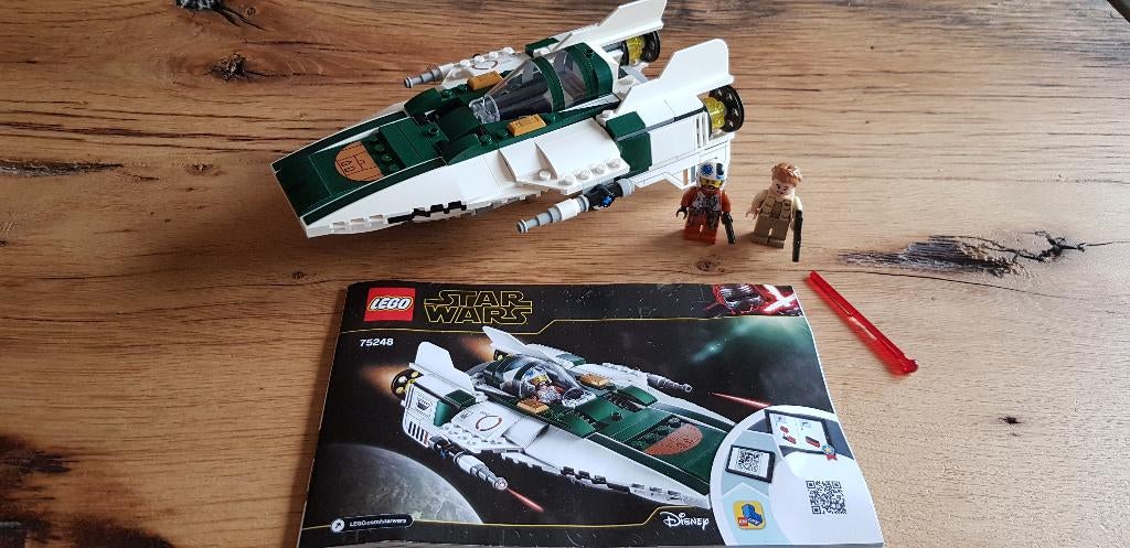 Lego 75248 - Star Wars Resistance A-Wing Starfighter, Ophalen of Verzenden, Zo goed als nieuw, Complete set, Lego