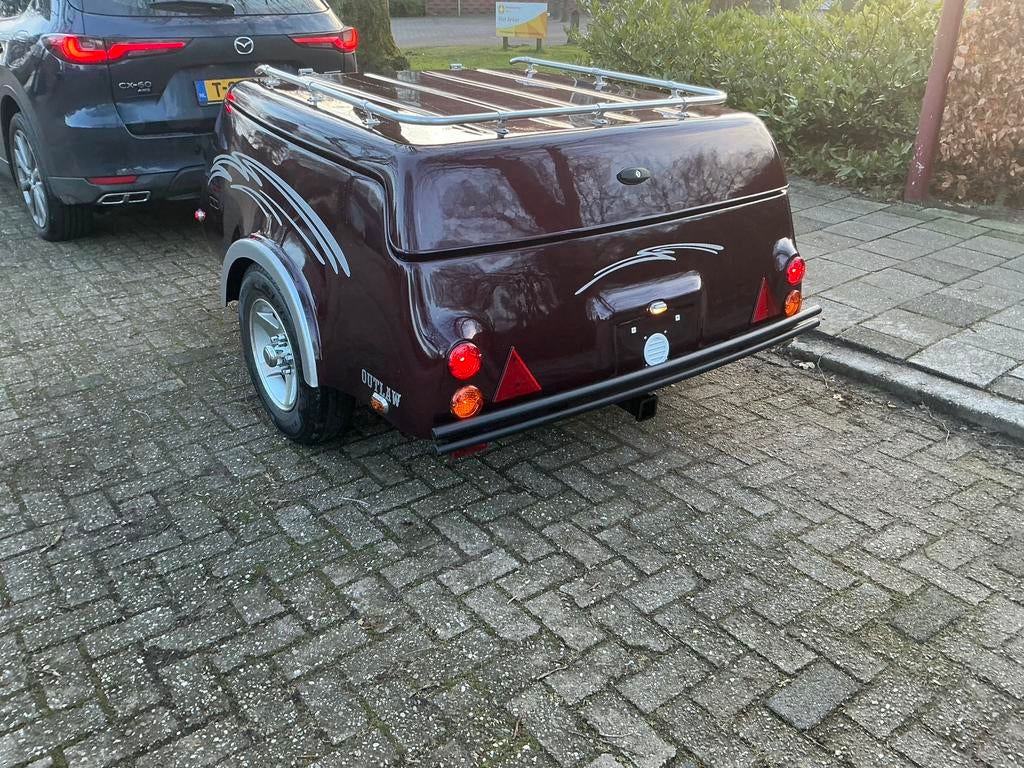 Bagagewagen met deksel UNIEK, Auto diversen, Aanhangers en Bagagewagens, Ophalen, Zo goed als nieuw