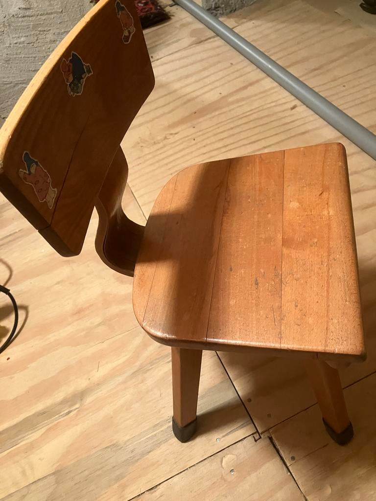 Houten kinderstoel met rugleuning, Ophalen, Gebruikt, Stoel