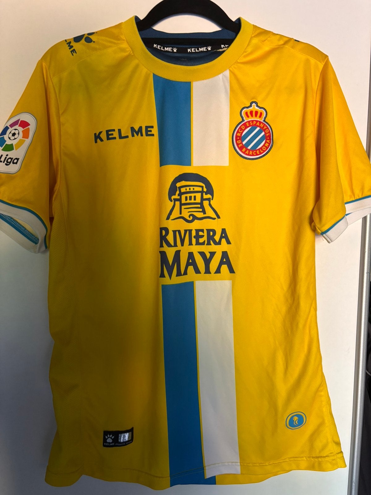 RCD Espanyol 2018/19 Kelme derde shirt – maat M, Maat M, Ophalen of Verzenden, Zo goed als nieuw, Shirt