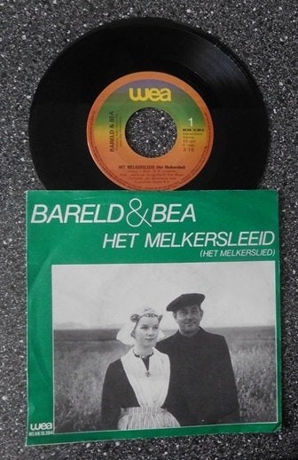 Bareld & Bea - het melkersleeid (vanaf € 1,75), Ophalen of Verzenden, Zo goed als nieuw, 7 inch, Levenslied of Smartlap