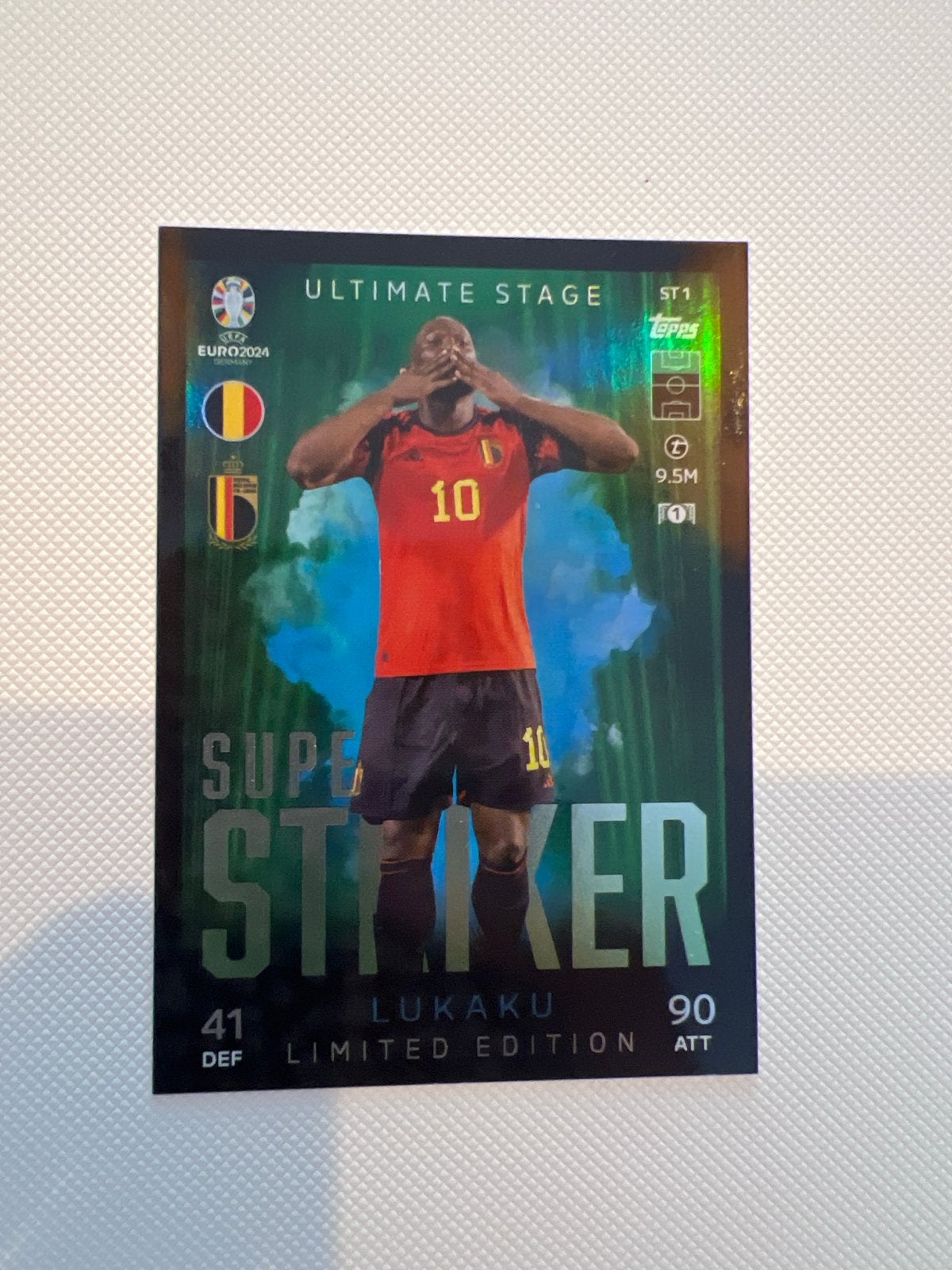 Romelu Lukaku Topps Match Attax EURO 2024 Limited Edition, Ophalen of Verzenden, Zo goed als nieuw, Buitenlandse clubs, Spelerskaart