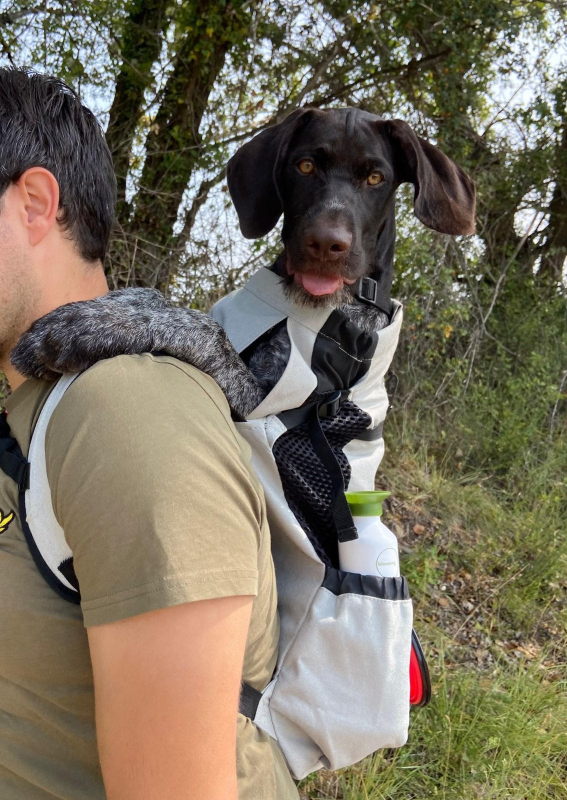 K9 hondenrugzak sport sack grijs maat L, Dieren en Toebehoren, Overige merken, Ophalen of Verzenden, Zo goed als nieuw, Draagtas/-zak