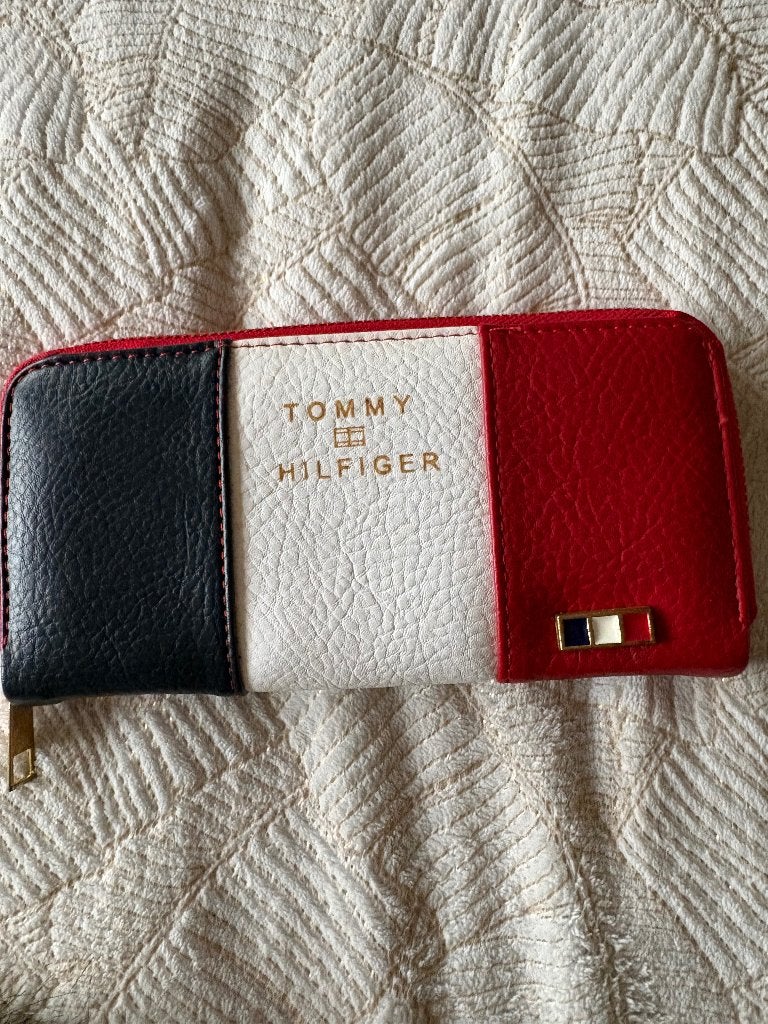 Dames portemonnee Tommy Hilfiger, Ophalen of Verzenden, Zo goed als nieuw, Rood, Overige merken