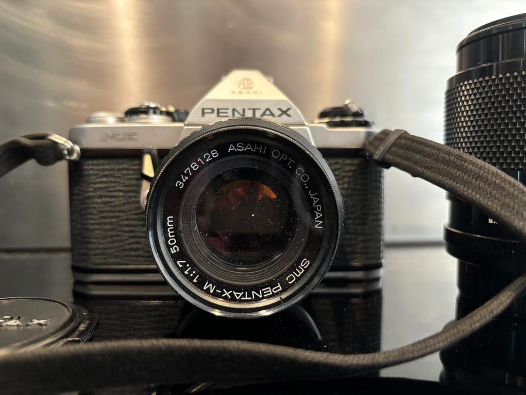 VINTAGE RETRO WERKEND PENTAX ASAHI ME ANALOGE FOTOCAMERA, Ophalen of Verzenden, Zo goed als nieuw, Spiegelreflex, Pentax