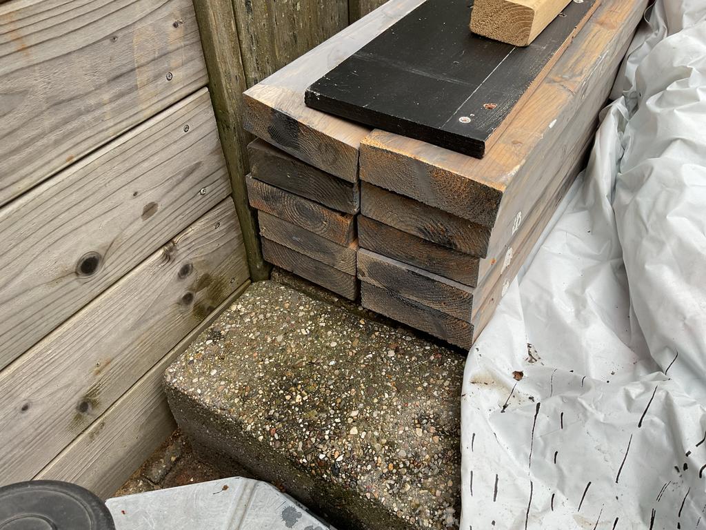 Vurenhouten balken, Doe-het-zelf en Verbouw, Hout en Planken, Gebruikt, 25 tot 50 mm, Ophalen of Verzenden, 300 cm of meer