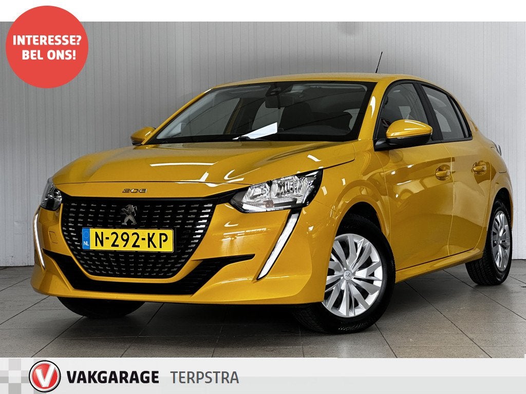 Peugeot 208 1.2 PureTech Active/ Lane-Assist/ Apple + Androi, Voorwielaandrijving, Stof, 1199 cc, Bedrijf