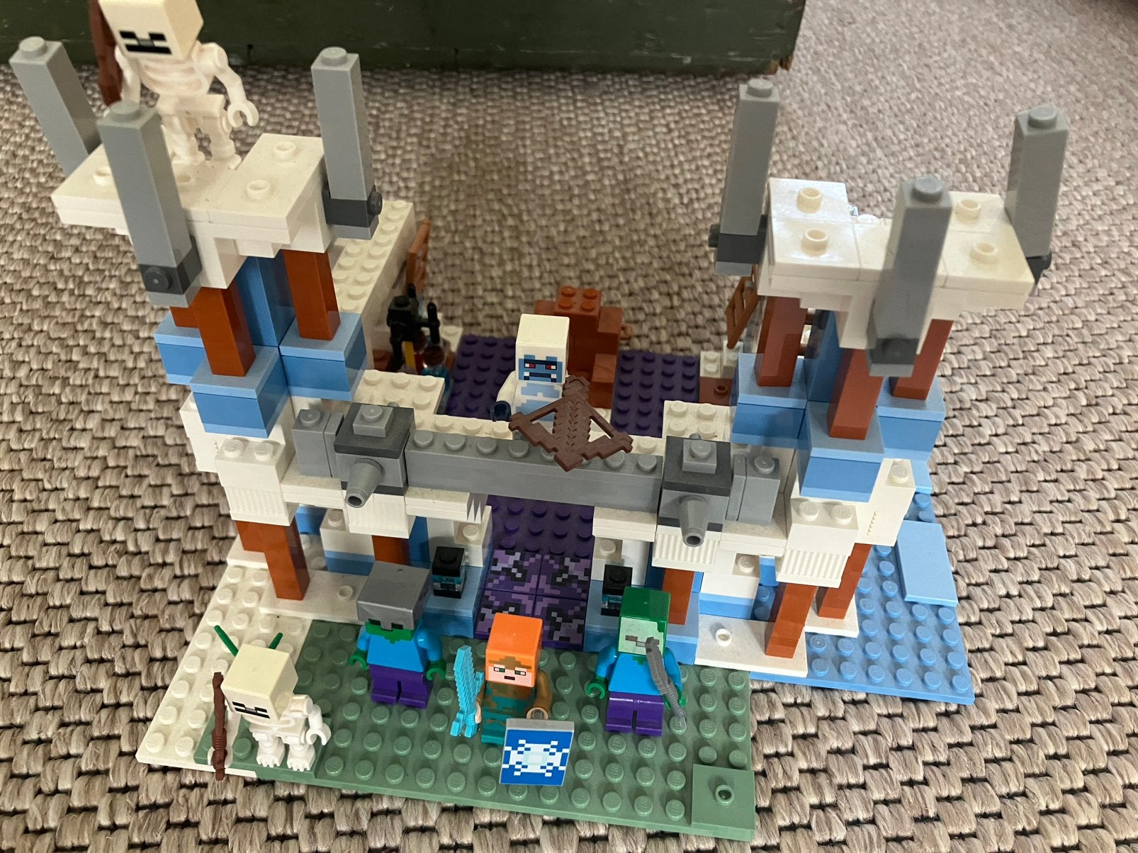 Lego Minecraft 21186 Ijskasteel, Kinderen en Baby's, Gebruikt, Minecraft, Lego, Ophalen of Verzenden