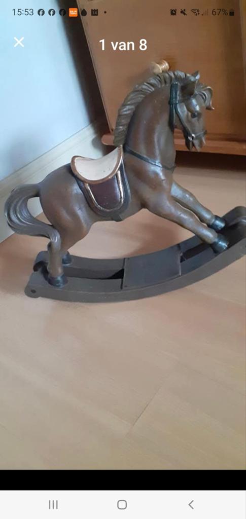 Hobbelpaard claire & eef 40/10/34cm, Ophalen of Verzenden, Nieuw