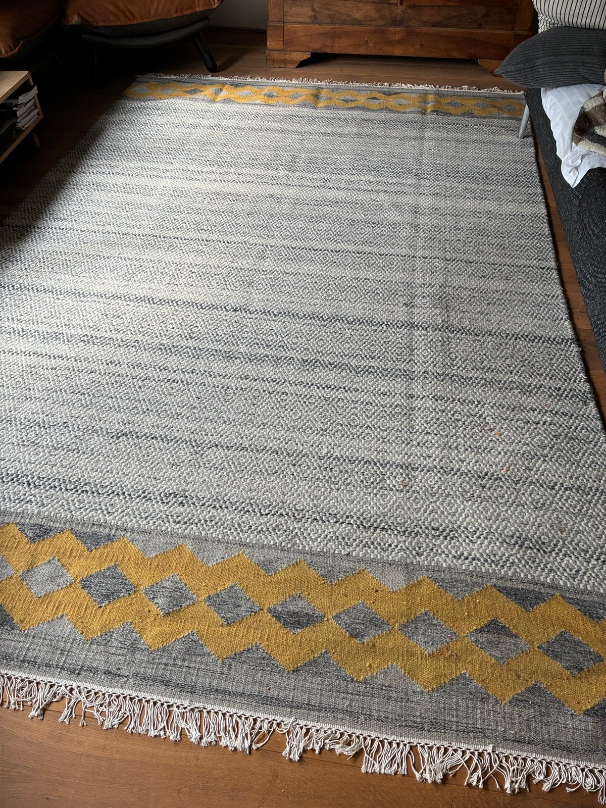 Ryssgras vloerkleed 170 x 240 cm, Gebruikt, 150 tot 200 cm, 200 cm of meer, Ophalen of Verzenden