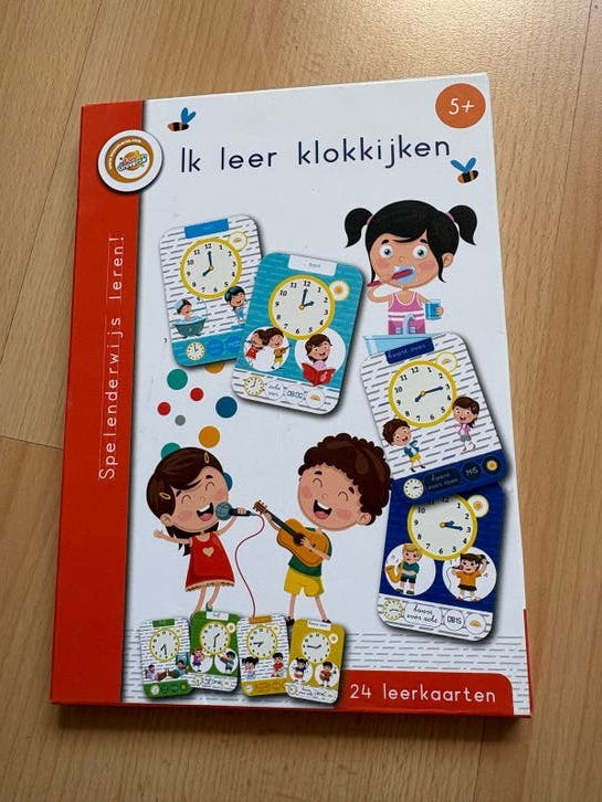 Ik leer klokkijken - Educatief spel voor kinderen, Ophalen of Verzenden, Zo goed als nieuw, Taal en Lezen