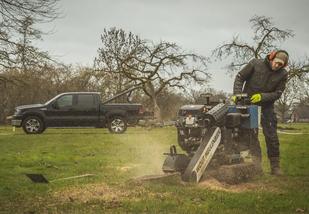 Stobbenfrezen/Stronkenfrezen stobbenfrees, Diensten en Vakmensen, Tuinmannen en Stratenmakers