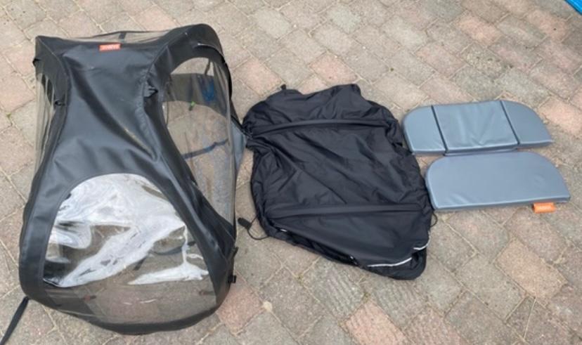 Babboe City accessoires, Fietsen en Brommers, Fietsen | Bakfietsen, Gebruikt, 2 kinderen, Huif, Ophalen