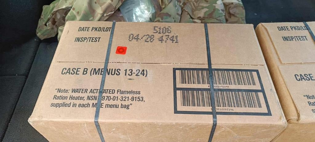 US MRE rantsoen case b 2028, Ophalen of Verzenden, Overige soorten, Amerika, Overige typen