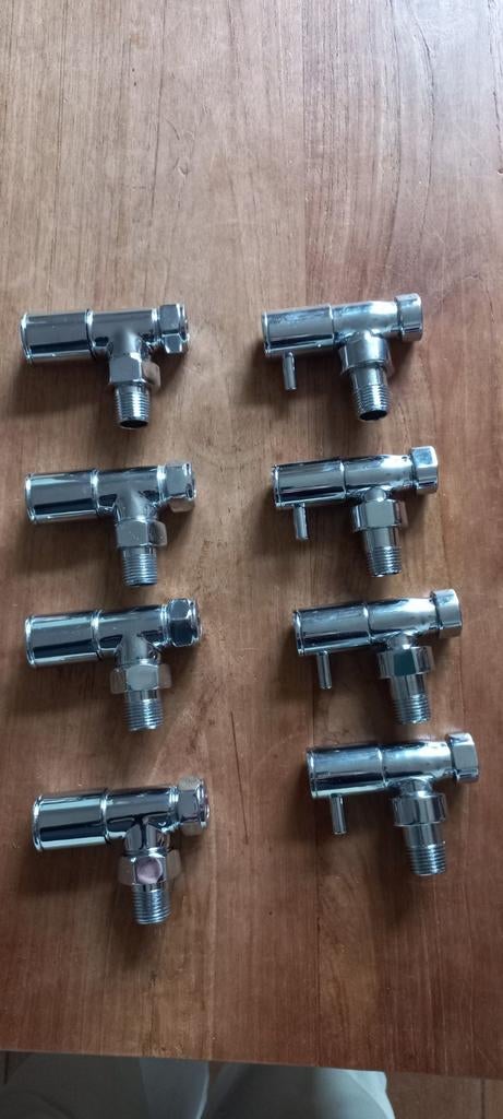 8x C.V. kranen nieuw, Ophalen, Nieuw, Chroom, Kraan