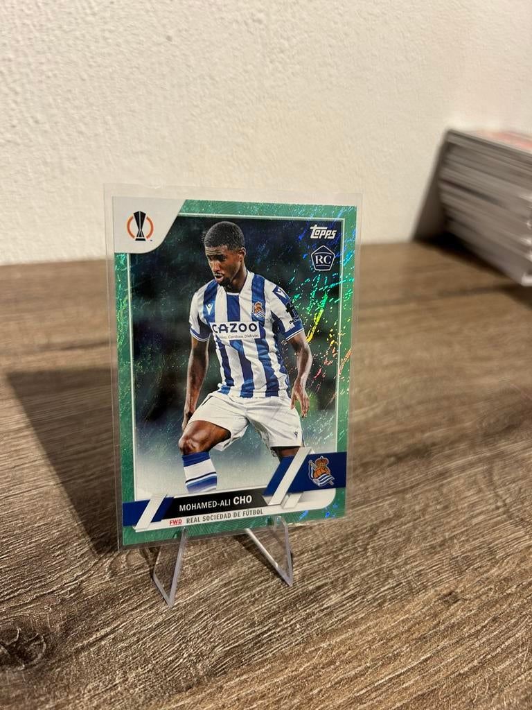 Mohamed-Ali Cho 2022-23 Topps UCC Jade Edition #3 Rookie RC, Ophalen of Verzenden, Zo goed als nieuw, Buitenlandse clubs, Spelerskaart