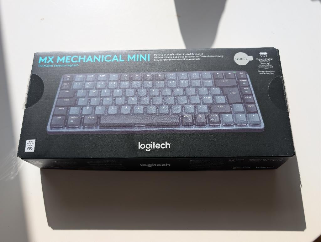 Logitech MX Mechanical Mini Draadloos Toetsenbord, Computers en Software, Toetsenborden, Ergonomisch, Logitech, Ophalen of Verzenden