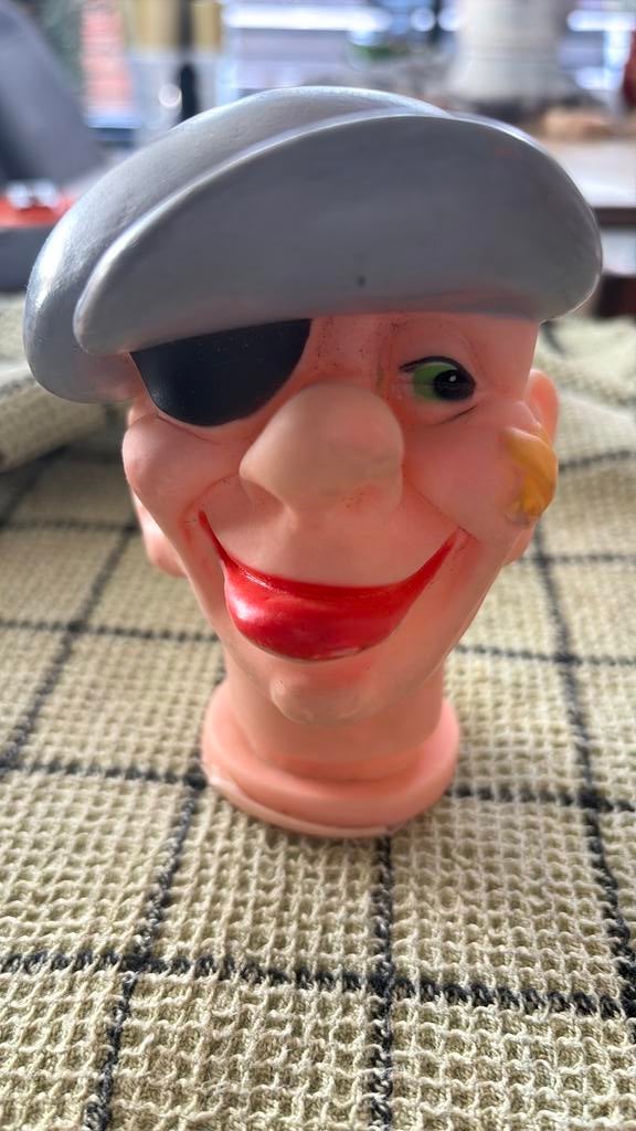 Erlo w germany kasperle vintage handpop hoofd bandiet, Ophalen of Verzenden