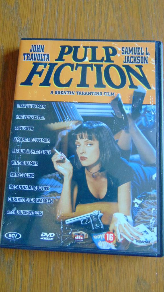 Pulp fiction dvd zgan, Cd's en Dvd's, Dvd's | Actie, Zo goed als nieuw, Vanaf 16 jaar, Ophalen of Verzenden