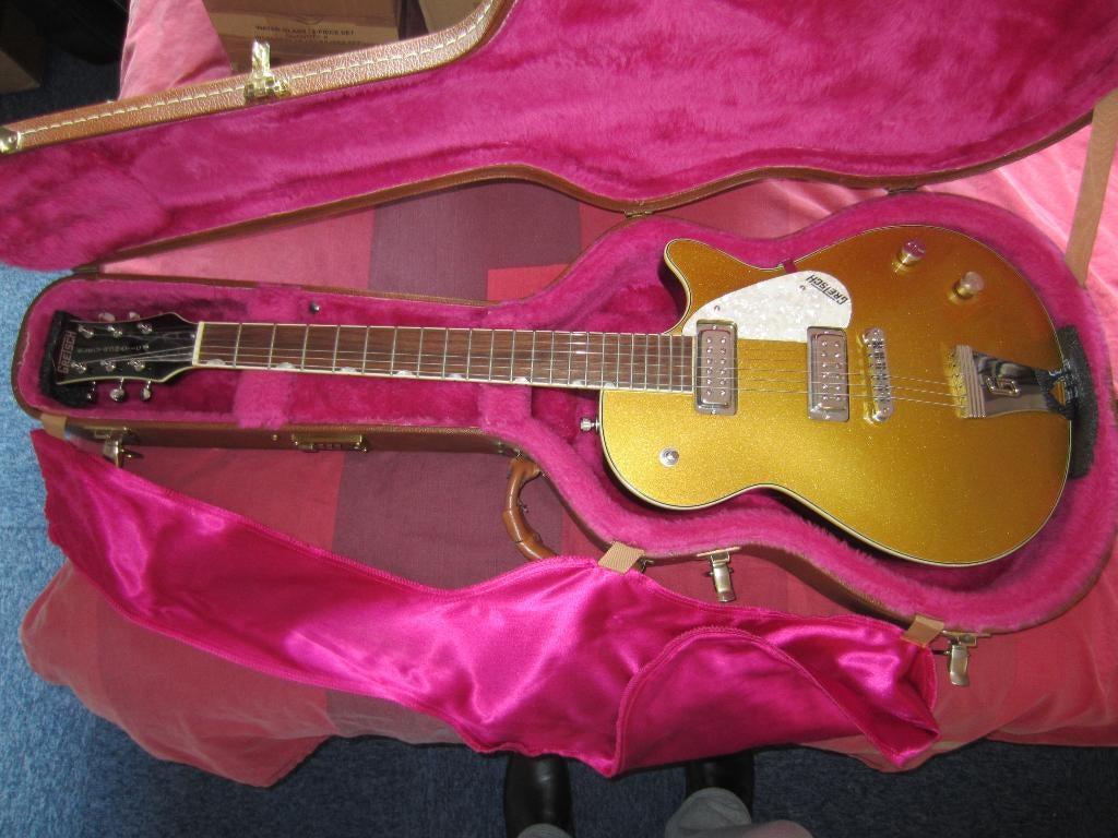 GRETSCH G5238 Pro Jet Electromatic met Gibson Koffer, Muziek en Instrumenten, Snaarinstrumenten | Gitaren | Elektrisch, Ophalen