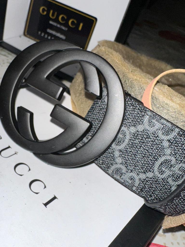 Gucci Riem, Zo goed als nieuw, Riem of Ceintuur, Echt leder, Zwart