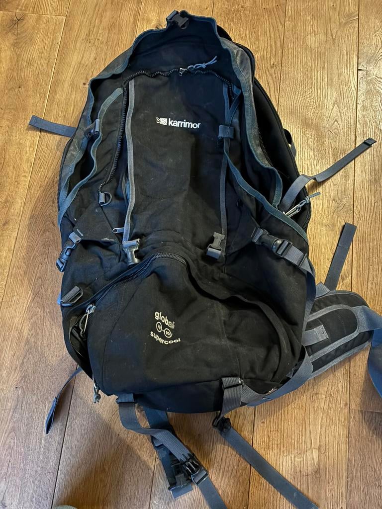 Karrimor Global (70-90 L) ‘Supercool’ rugtas. Zwart, Ophalen of Verzenden, Zo goed als nieuw, Overige merken