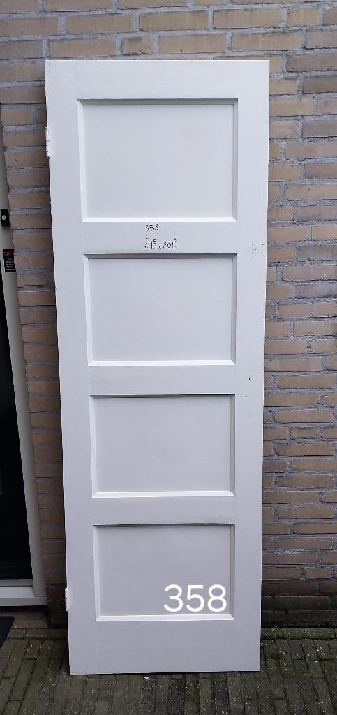 Diversen deuren ZONDER GLAS 3, Ophalen, Gebruikt, Binnendeur, 200 tot 215 cm