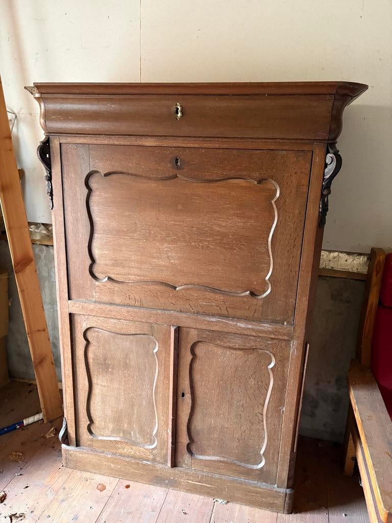 Antieke secretaire kast, Antiek en Kunst, Antiek | Meubels | Kasten, Ophalen