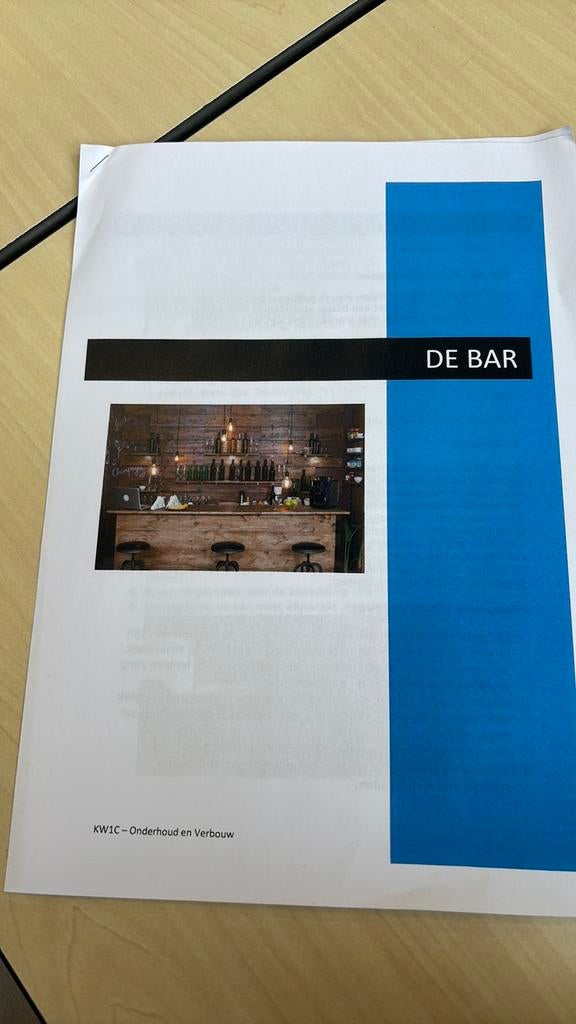 Bar ronde L-vorm, Huis en Inrichting, Barren, Ophalen, Zo goed als nieuw