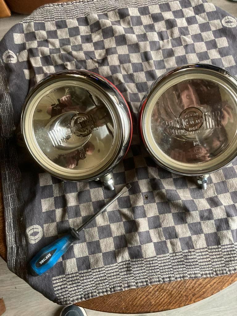 Oldtimer 2 Cibie verstralers type Oscar diameter 18 cm, Auto-onderdelen, Ophalen of Verzenden, Gebruikt
