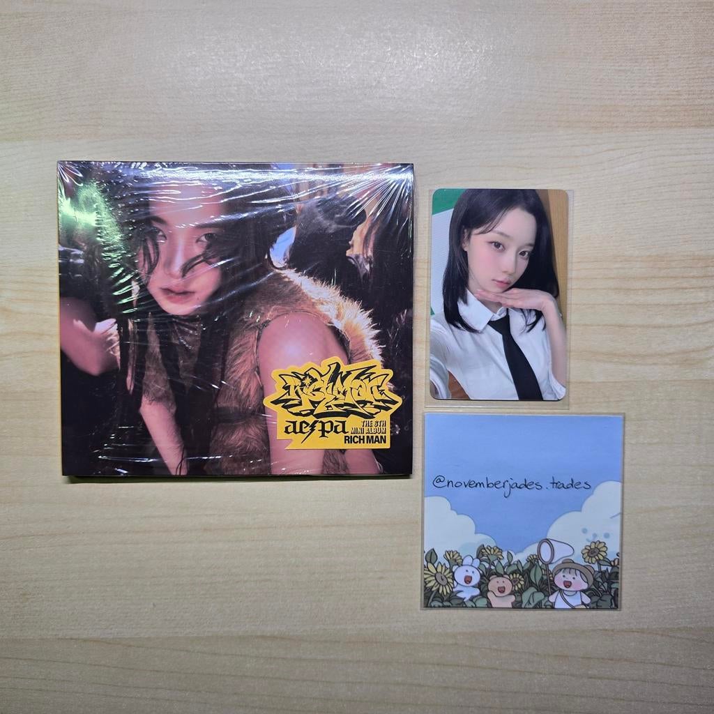 aespa Rich Man digipack Karina cover + Winter lucky draw, Verzenden, Zo goed als nieuw, Cd of Plaat