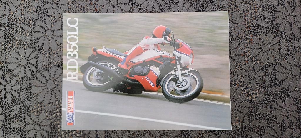 Originele folder Yamaha RD 350 LC 1984, Motoren, Ophalen of Verzenden, Yamaha