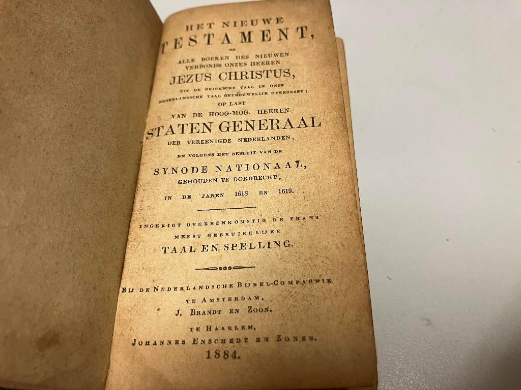 Het nieuwe Testament 1884, Ophalen of Verzenden
