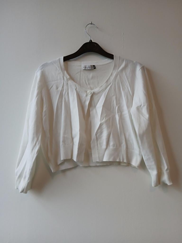 True Spirit Crop Vestje - Maat XL, Wit, Maat 46/48 (XL) of groter, Ophalen of Verzenden, True Spirit